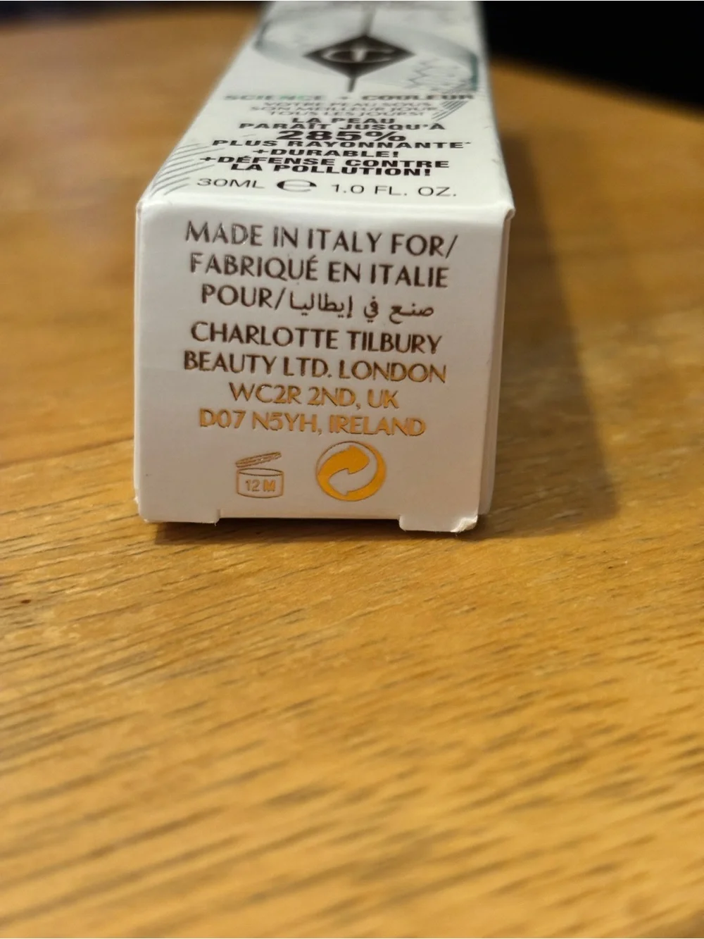 Charlotte Tilbury 9 Warm CHARLOTTE'S BEAUTIFUL SKIN FOUNDATION Brand New in Box